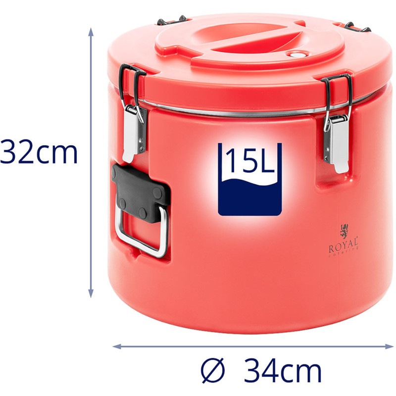 Maitinimo termosas gėrimams gabenti, 15l