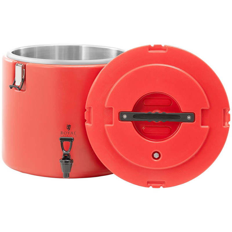 Maitinimo termosas su čiaupu gėrimų transportavimui 30 l