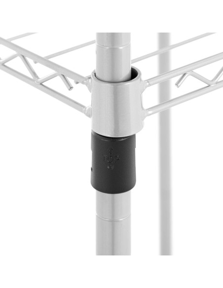 Vielinė kabykla rūbams rūbinei 7 lentynos 4 strypai 189 x 45 x 196 cm iki 210 kg Vielinė kabykla rūbams rūbinei 7 lentynos 4 strypai 189 x 45 x 196 cm iki 210 kg