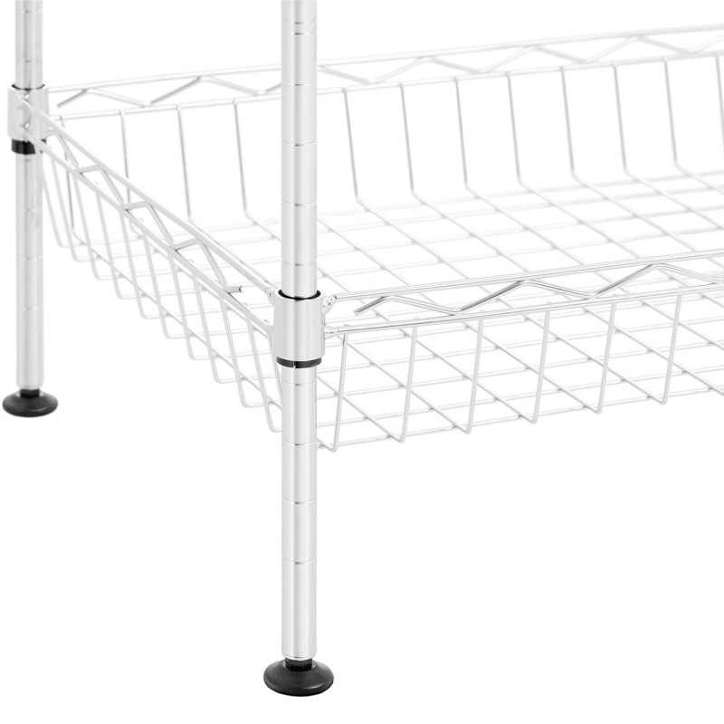 Metalinis stelažas spintai laikyti 5 krepšiai 45 x 35 x 152 cm iki 100 kg