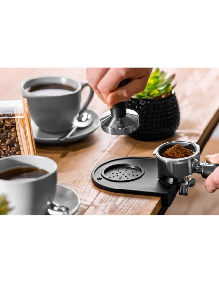 Tamper kavai tamper silikoninis kilimėlis 140 x 127 x 30 mm