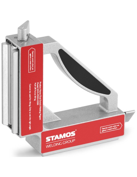 Kampinio strypo magnetinio suvirinimo laikiklis 2 jungikliai kampas nuo 90 iki 50 kg Kampinio strypo magnetinio suvirinimo laikiklis 2 jungikliai kampas nuo 90 iki 50 kg