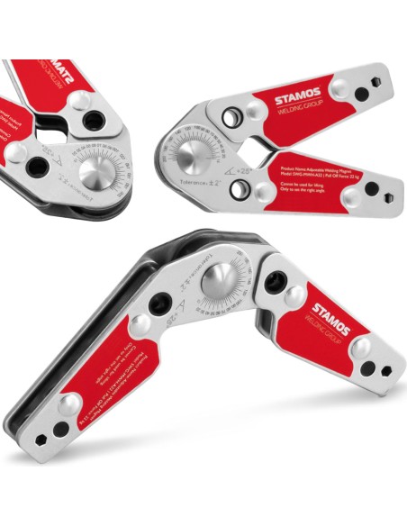 Kampinio strypo magnetinio suvirinimo laikiklio kampas 20-200 iki 22 kg Kampinio strypo magnetinio suvirinimo laikiklio kampas 20-200 iki 22 kg