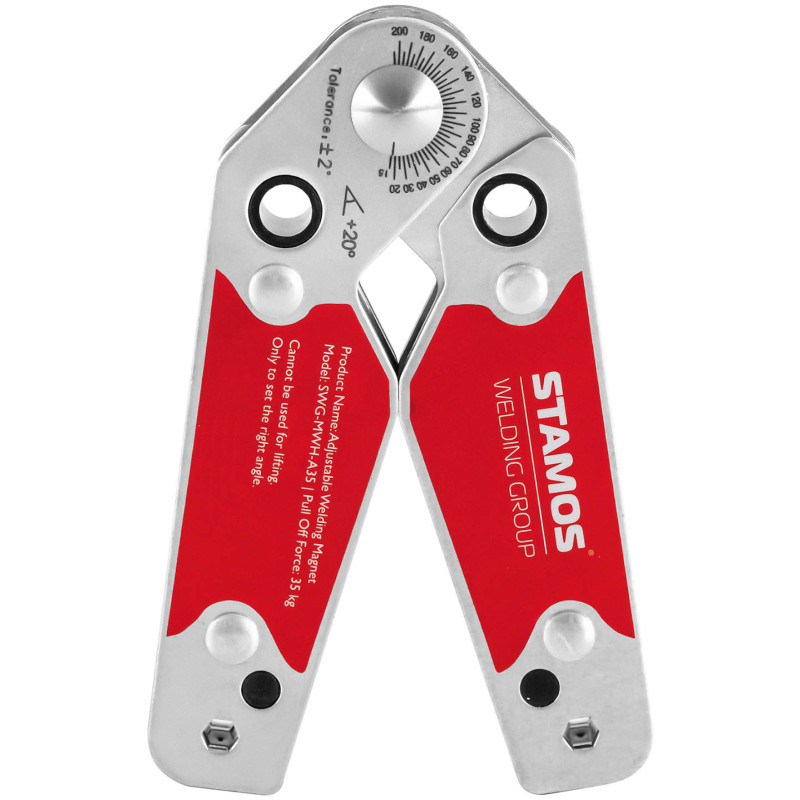 Kampinio strypo magnetinio suvirinimo laikiklio kampas 20-200 iki 35 kg