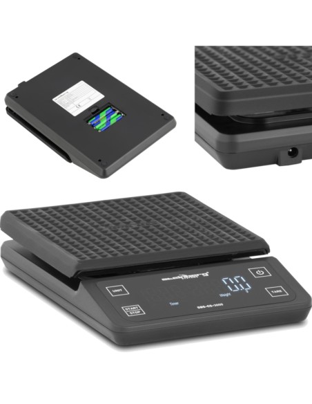 Kavos svarstyklės baristoms LCD 15 x 15 cm 3000g / 0,1g