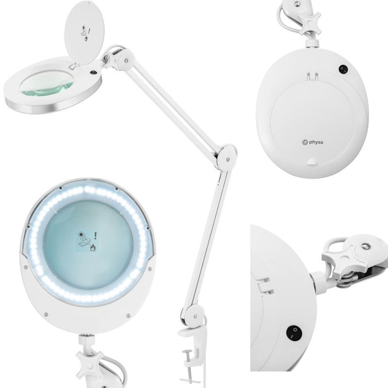 3 dioptrijų didinimo kosmetikos dirbtuvių lempa 60x LED 230 x 198 mm