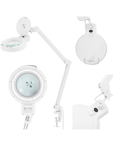 Kosmetikos dirbtuvių šviestuvas didinantis 5 dioptrijas 60x LED sk. 155 mm Kosmetikos dirbtuvių šviestuvas didinantis 5 dioptrijas 60x LED sk. 155 mm