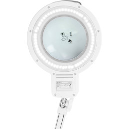Kosmetikos dirbtuvių šviestuvas didinantis 5 dioptrijas 60x LED sk. 155 mm