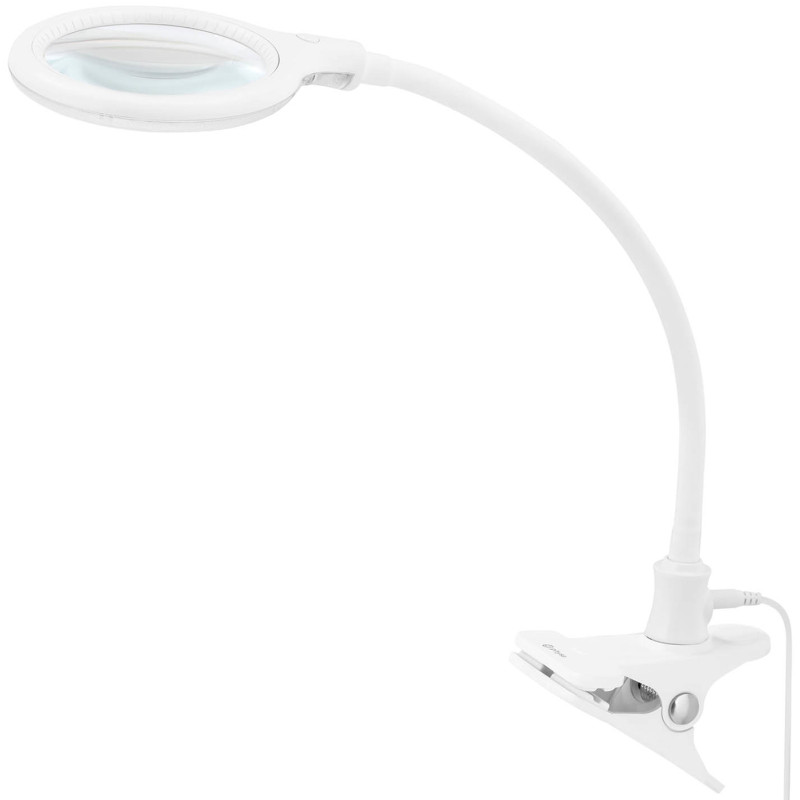 Kosmetikos dirbtuvių šviestuvas didinantis 5 dioptrijas 30x LED sk. 125 mm