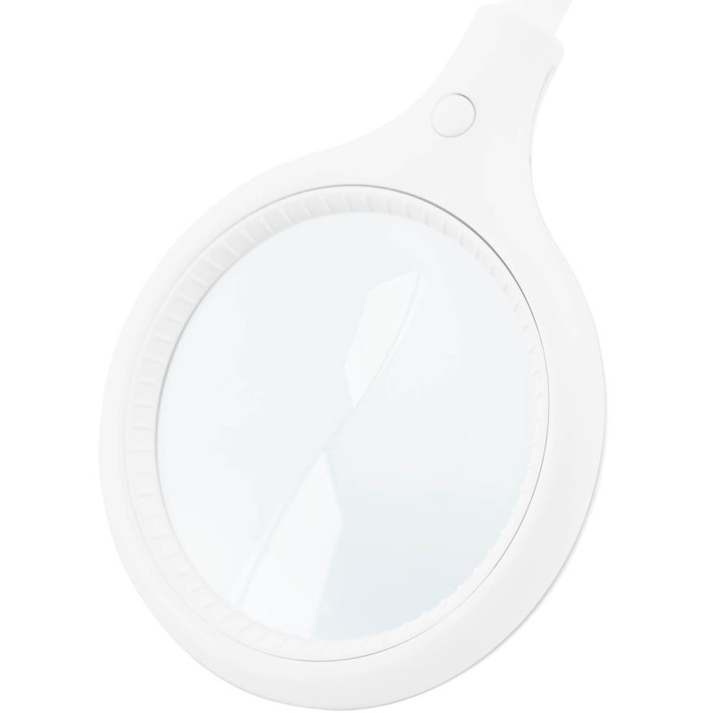 Kosmetikos dirbtuvių šviestuvas didinantis 5 dioptrijas 30x LED sk. 125 mm