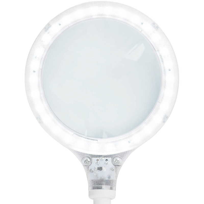 Kosmetikos dirbtuvių šviestuvas didinantis 5 dioptrijas 30x LED sk. 125 mm