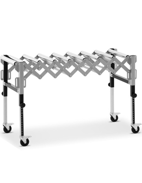 Tiektuvo transportavimo ritininis stalas sulankstomas 9 rulonai iki 130 kg 145 x 59 x 96 cm Tiektuvo transportavimo ritininis stalas sulankstomas 9 rulonai iki 130 kg 145 x 59 x 96 cm