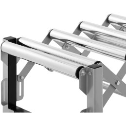 Tiektuvo transportavimo ritininis stalas sulankstomas 9 rulonai iki 130 kg 145 x 59 x 96 cm