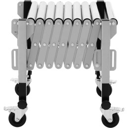 Tiektuvo transportavimo ritininis stalas sulankstomas 9 rulonai iki 130 kg 145 x 59 x 96 cm