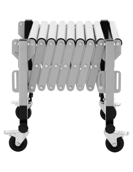 Tiektuvo transportavimo ritininis stalas sulankstomas 9 rulonai iki 130 kg 145 x 59 x 96 cm Tiektuvo transportavimo ritininis stalas sulankstomas 9 rulonai iki 130 kg 145 x 59 x 96 cm