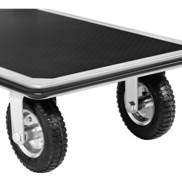 Sulankstomas rankinis laikymo platformos vežimėlis iš vienos pusės iki 300 kg 80 x 60 cm