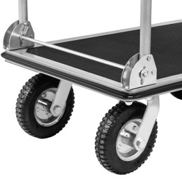 Sulankstomas rankinis laikymo platformos vežimėlis iš vienos pusės iki 300 kg 80 x 60 cm