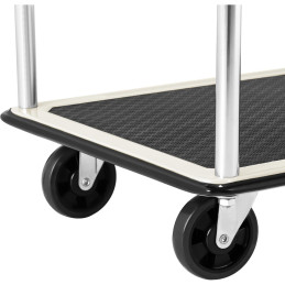 Transportavimo lentynų vežimėlis su rankenomis 2 lentynos iki 120 kg 72 x 43 cm
