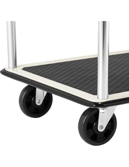 Transportavimo lentynų vežimėlis su rankenomis 2 lentynos iki 120 kg 72 x 43 cm Transportavimo lentynų vežimėlis su rankenomis 2 lentynos iki 120 kg 72 x 43 cm