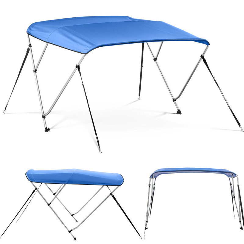 Baldakimo bimini viršus valtims 3 arkos 178 x 152 x 116 cm kobalto