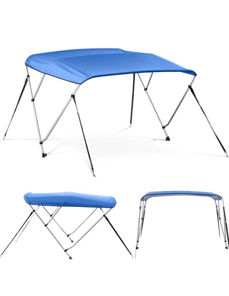 Baldakimo bimini viršus valtims 3 arkos 178 x 152 x 116 cm kobalto