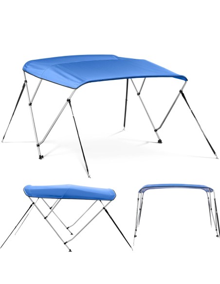 Baldakimo bimini viršus valtims 3 arkos 178 x 216 x 117 cm kobalto Baldakimo bimini viršus valtims 3 arkos 178 x 216 x 117 cm kobalto