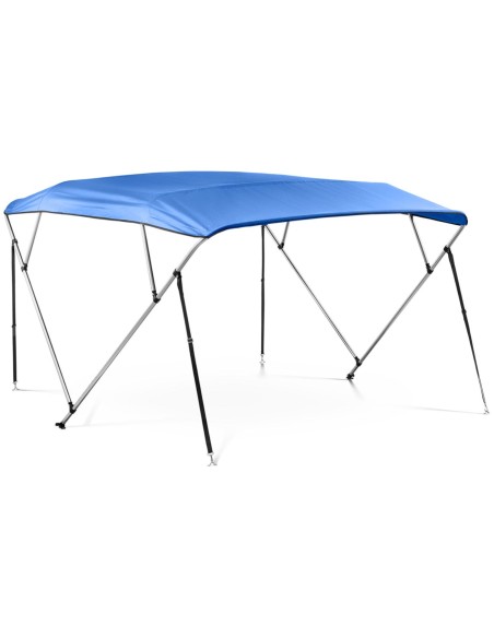 Bimini baldakimas valtims 4 arkos 236 x 261,5 x 146 cm mėlyna Bimini baldakimas valtims 4 arkos 236 x 261,5 x 146 cm mėlyna