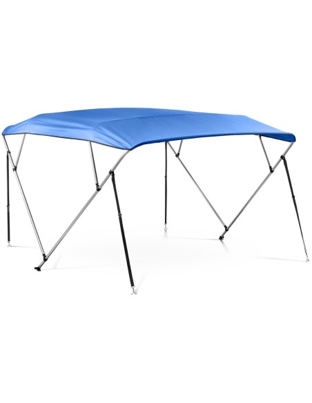 Baldakimo bimini viršus valtims 4 strypai 236 x 215 x 146 cm kobaltas Baldakimo bimini viršus valtims 4 strypai 236 x 215 x 146 cm kobaltas