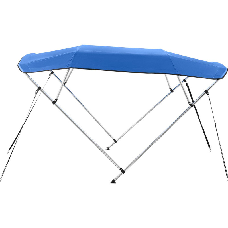 Baldakimo bimini viršus valtims 4 strypai 236 x 215 x 146 cm kobaltas