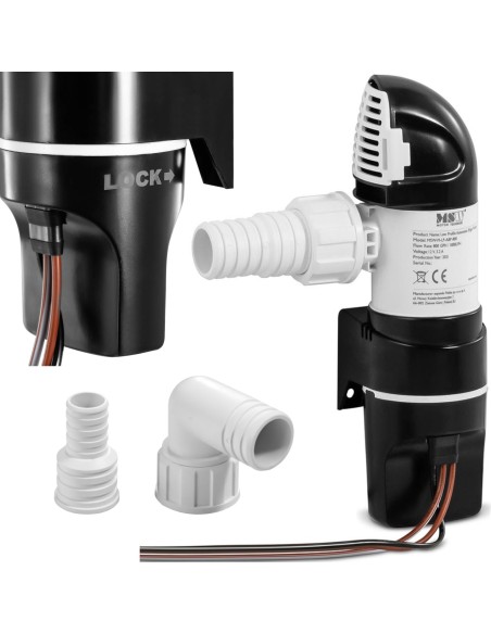 Automatinis triumo vandens siurblys žemas iki 3 m 50 l/min 12 V 3,2 A Automatinis triumo vandens siurblys žemas iki 3 m 50 l/min 12 V 3,2 A