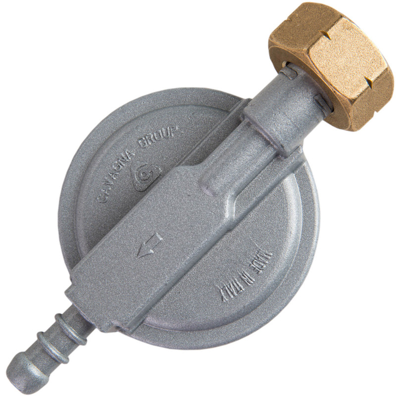 Dujų slėgio reduktorius LPG dujų balionui 29mbar 1,5kg/h 21,8l