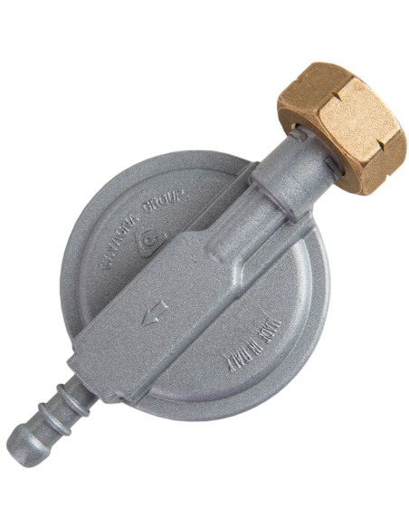 Dujų slėgio reduktorius LPG dujų balionui 29mbar 1,5kg/h 21,8l Dujų slėgio reduktorius LPG dujų balionui 29mbar 1,5kg/h 21,8l