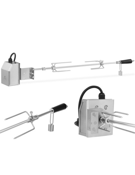 Rotacinis elektrinis iešmas nerūdijančio plieno griliui 83 cm 2 aps./min Rotacinis elektrinis iešmas nerūdijančio plieno griliui 83 cm 2 aps./min