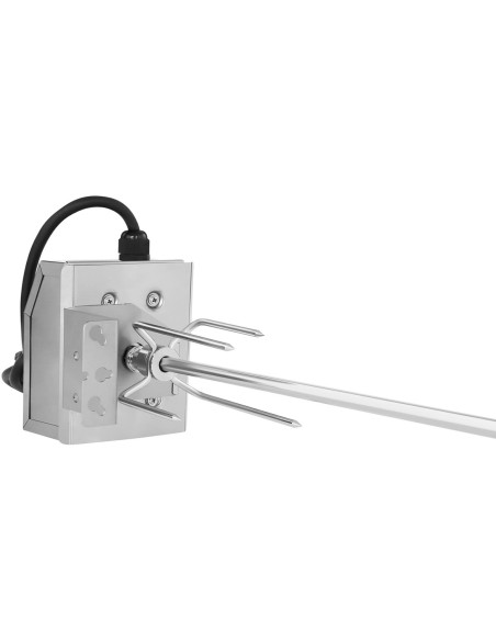 Rotacinis elektrinis iešmas nerūdijančio plieno griliui 83 cm 2 aps./min Rotacinis elektrinis iešmas nerūdijančio plieno griliui 83 cm 2 aps./min