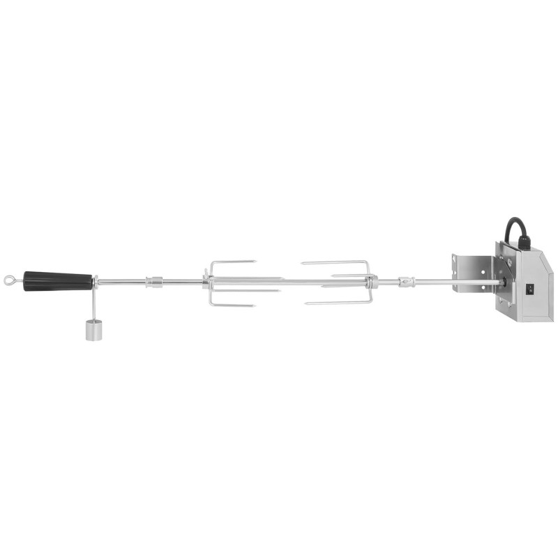 Rotacinis elektrinis iešmas nerūdijančio plieno griliui 83 cm 2 aps./min