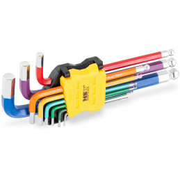 Šešiakampio raktų rinkinys su kamuoliuku 1,5-10 mm - 9 vnt.