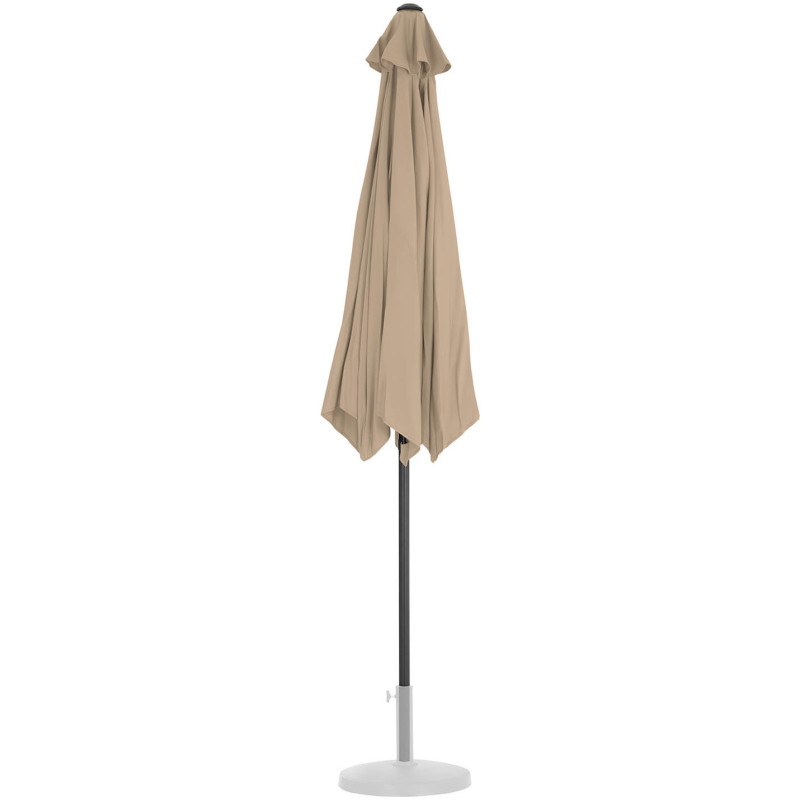 Apvalus terasos skėtis sk. 270 cm pilkai rudos spalvos