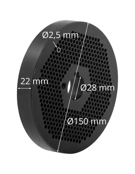 WIE-PM-2500 granulių sieto matricos sk. 2,5 mm WIE-PM-2500 granulių sieto matricos sk. 2,5 mm