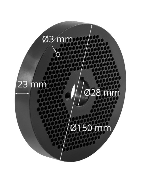 WIE-PM-2500 granulių sieto matricos sk. 3 mm WIE-PM-2500 granulių sieto matricos sk. 3 mm