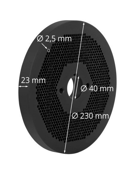 WIE-PM-3000 granulių sieto matricos sk. 2,5 mm WIE-PM-3000 granulių sieto matricos sk. 2,5 mm