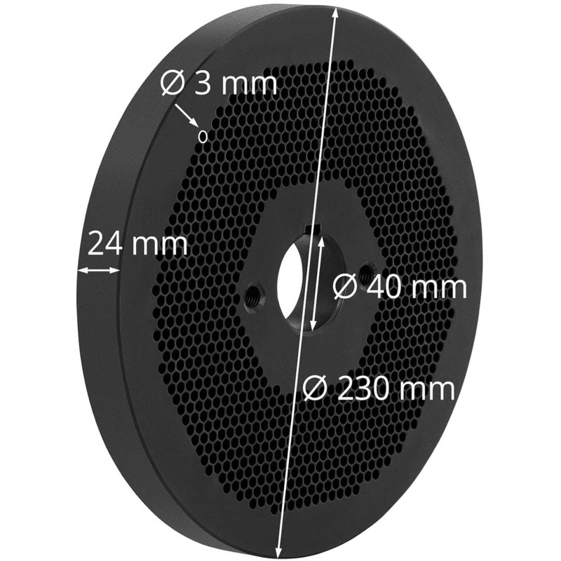 WIE-PM-3000 granulių sieto matricos sk. 3 mm