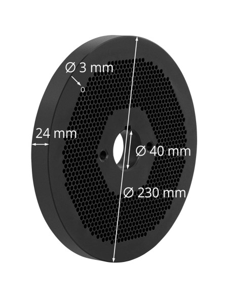 WIE-PM-3000 granulių sieto matricos sk. 3 mm WIE-PM-3000 granulių sieto matricos sk. 3 mm