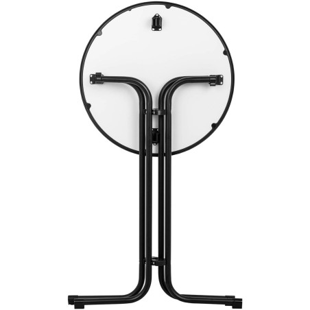 Baro stalas apvalus aukštas sulankstomas stalas, sk. 70 cm aukščio 110 cm juodos spalvos Baro stalas apvalus aukštas sulankstomas stalas, sk. 70 cm aukščio 110 cm juodos spalvos