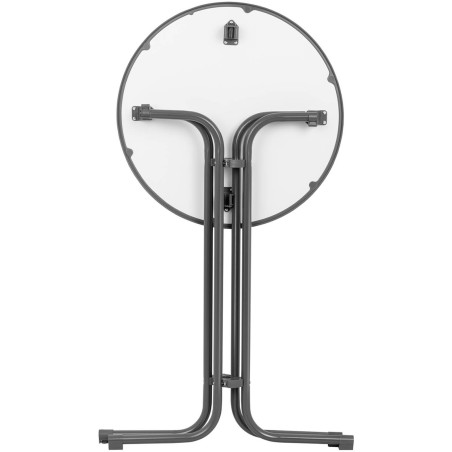 Baro stalas apvalus aukštas sulankstomas stalas, sk. 80 cm aukščio 110 cm juodos spalvos Baro stalas apvalus aukštas sulankstomas stalas, sk. 80 cm aukščio 110 cm juodos spalvos