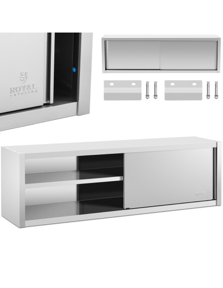 Gastronominė sieninė spinta su stumdomomis durimis PLIENAS 200 x 45 x 60 cm Gastronominė sieninė spinta su stumdomomis durimis PLIENAS 200 x 45 x 60 cm