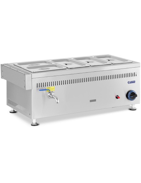 Bain marie dujinis vandens šildytuvas 0,02 bar 3300 W 3x GN 1/3 2x GN 1/4 Bain marie dujinis vandens šildytuvas 0,02 bar 3300 W 3x GN 1/3 2x GN 1/4