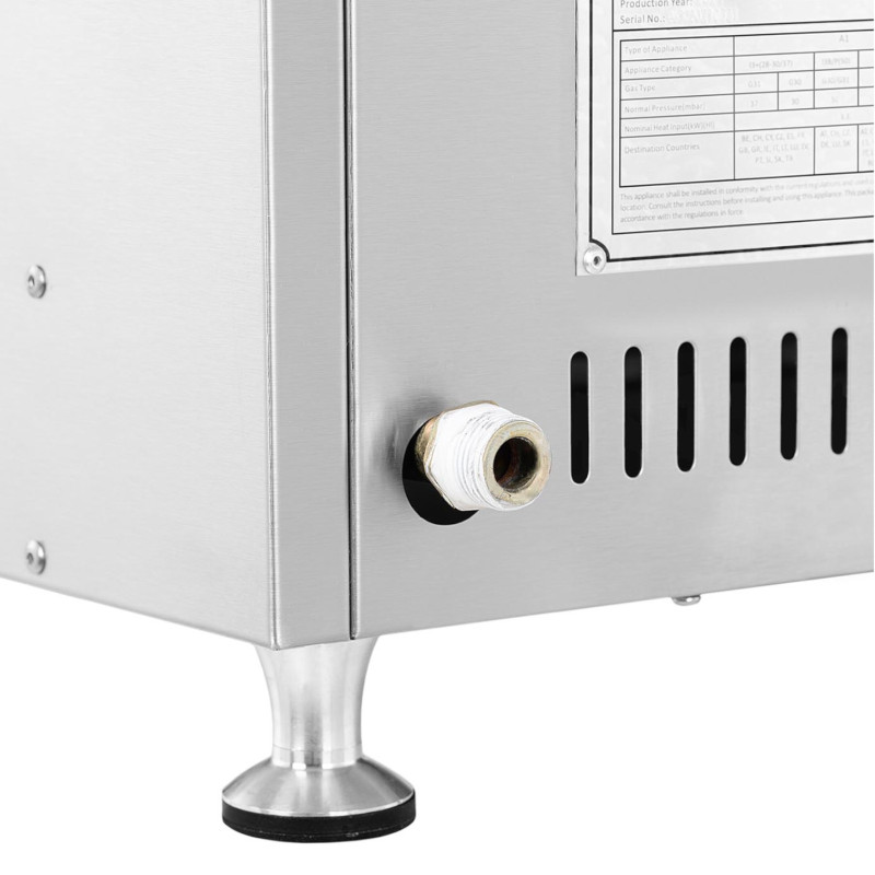 Bain marie dujinis vandens šildytuvas 0,02 bar 3300 W 3x GN 1/3 2x GN 1/4