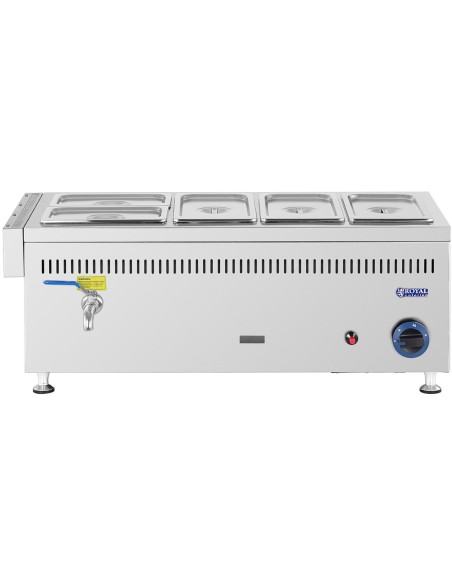 Bain marie dujinis vandens šildytuvas 0,02 bar 3300 W 3x GN 1/3 2x GN 1/4 Bain marie dujinis vandens šildytuvas 0,02 bar 3300 W 3x GN 1/3 2x GN 1/4
