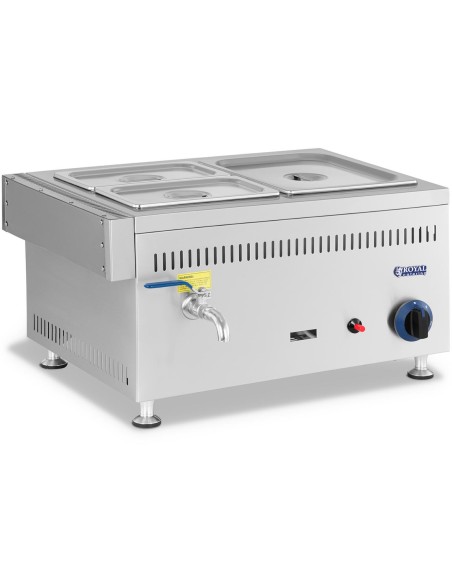 Bain marie dujinis vandens šildytuvas 0,02 baro 3300 W 1x GN 1/2 2x GN 1/4