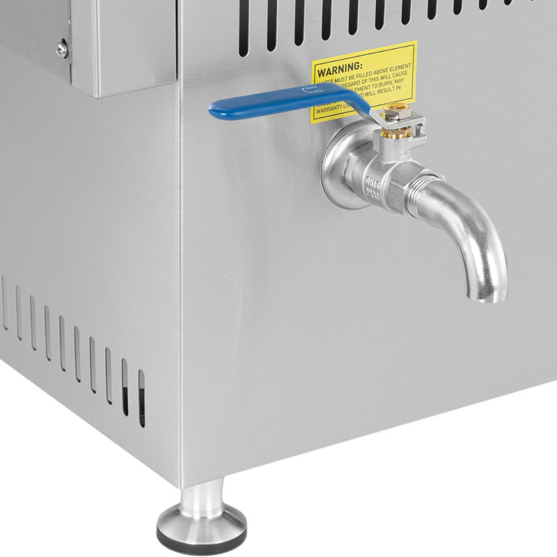 Bain marie dujinis vandens šildytuvas 0,02 baro 3300 W 1x GN 1/2 2x GN 1/4